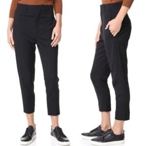 Vince 12 Carrot Tapered Leg Ankle Trouser 0392 Pants Black Corporate dress